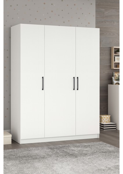 Modern 3 Kapaklı Gardırop