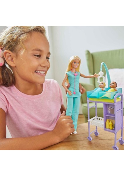 Nessiworld GKH23 Barbie Bebek Doktoru - Sarışın modelleri