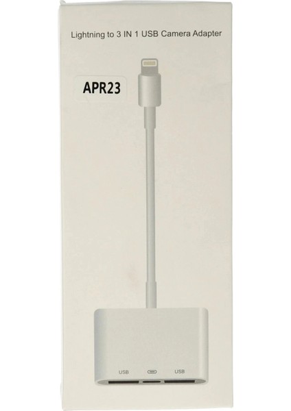 Bfs APR23 Iphone Otg 3in1 - Beyaz modelleri