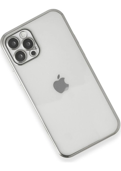 Bfs iPhone 12 Pro Kılıf Razer Lensli Silikon - Gümüş fiyatları