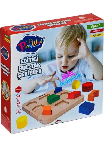 Nessiworld Playwood Ahşap Eğitici Bul Tak ŞEKILLER-389