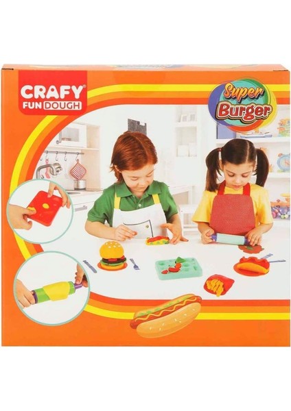 Nessiworld 2015 Crafy Süper Burger Oyun Hamuru Seti 200 G 12 Parça modelleri