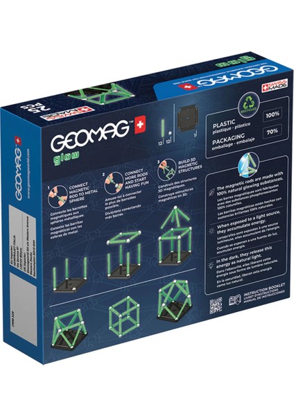 Nessiworld Geomag Glow Manyetik Zeka Oyunu 25 Parça fırsatları