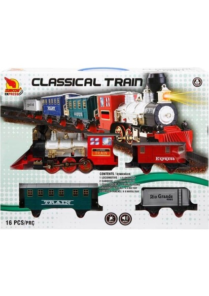 Nessiworld 01551 Sunman, Sesli ve Işıklı Klasik Tren Seti 16 Parça