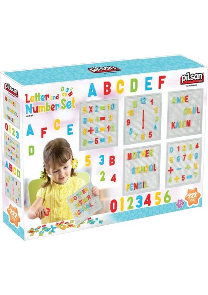 Nessiworld 03 297 Inovatif Harf ve Rakam Seti 222 Parça -Pilsan Oyuncak