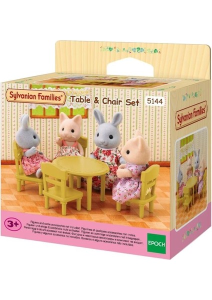 Nessiworld 5144 Sylvanian Families Masa - Sandalye Seti (Figürler Dahil Değildir) +3 Yaş