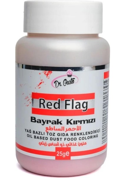 Yağ Bazlı Toz Boya Dr.gusto 25 gr Bayrak Kırmızı