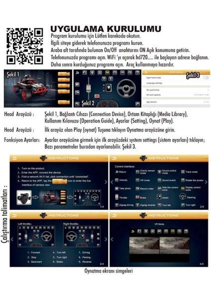 Nessiworld SYR-666-764WA Kumandalı Şarjlı Kameralı Off Road Araba -Vardem Oyuncak fırsatları