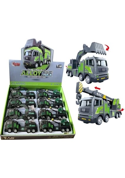 Nessiworld YH-711-50A Sürtmeli Metal 1:50 Füme Vinç ve