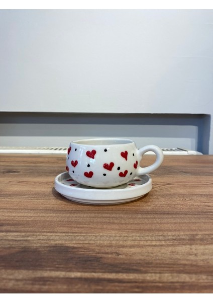 2 Kişilik El Yapımı Kalpli Seramik Fincan Takımı – Çay & Kahve Keyfi Için Özel Tasarım fiyatları