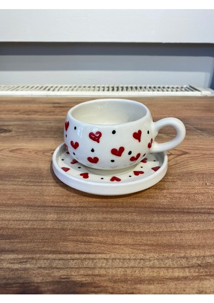 2 Kişilik El Yapımı Kalpli Seramik Fincan Takımı – Çay & Kahve Keyfi Için Özel Tasarım indirimleri
