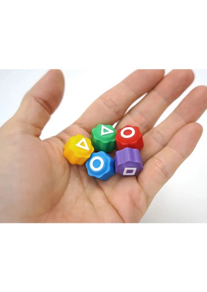 Squid Game 2 Gonggi 5 Taş ( Beş Taş ) Oyunu Kutulu Premium Dolu Taşlar modelleri