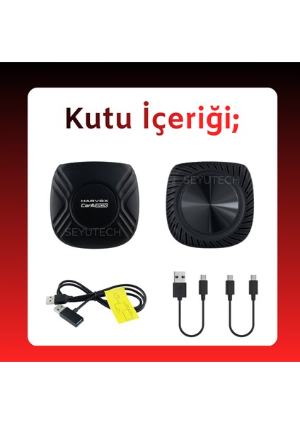 GT05 Caraibox Kablosuz Carplay & Android 4GB+64GB Android 13 Youtube Netflix Video Oynatma Qualcomm indirimleri