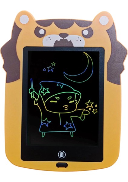 8.5 Inch Hayvan Figürlü Renkli Yazan LCD Dijital Çocuk Tablet Yazı Tahtası Çizim Tableti Hayvanlı Aslan Model modelleri