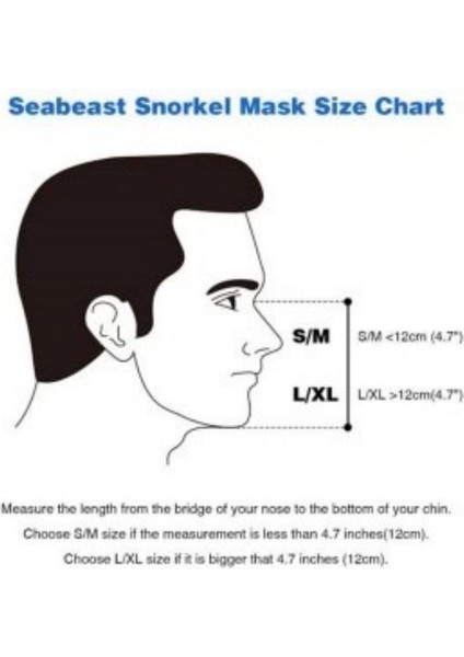 Tam Yüz Dalış Maskesi Şnorkel, Full Face Deniz Maskesi 180° Panoramik Görüş fırsatları