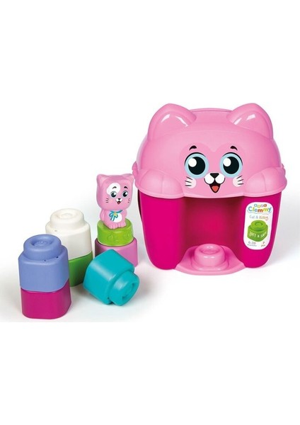 Nessiworld 17768 Soft Clemmy - Yumuşak Blok Kova Seti Kedicik 6-36 Ay