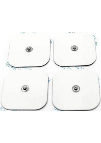 4'lü 5x5 Elektrot Pedi, Çıt Çıtlı Tens Cihazı Için Uygun ve Güvenli Alternatif