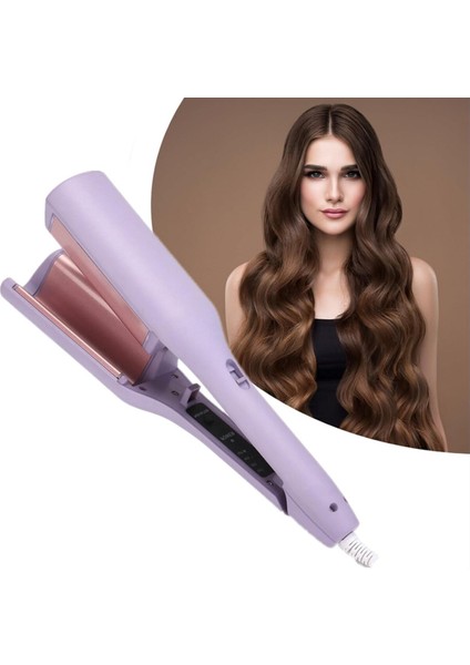 Pembe 32MM Su Dalgası Saç Maşası, 4 Kademe, Şık ve Kullanışlı