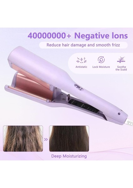 Pembe 32MM Su Dalgası Saç Maşası, 4 Kademe, Şık ve Kullanışlı modelleri