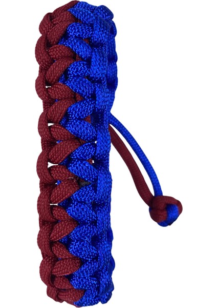 Bordo Mavi Paracord Bileklik