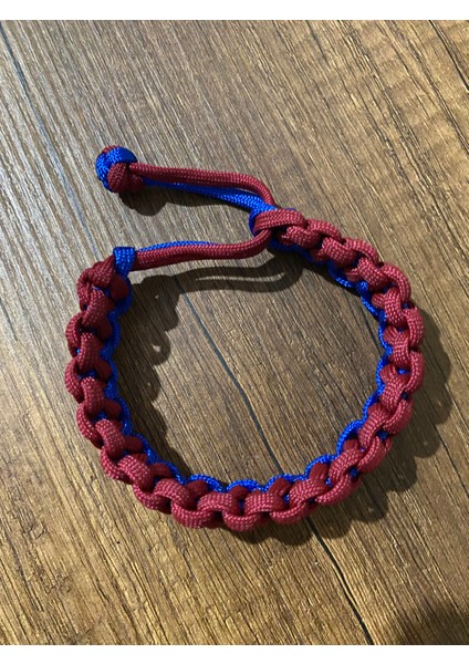 Bordo Mavi Paracord Bileklik modelleri