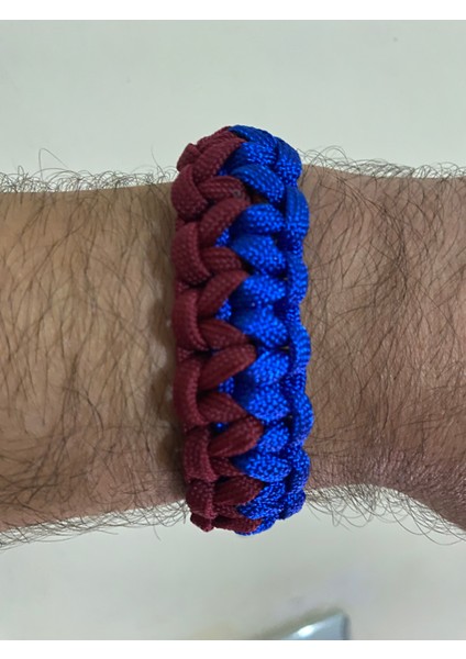 Bordo Mavi Paracord Bileklik fırsatları