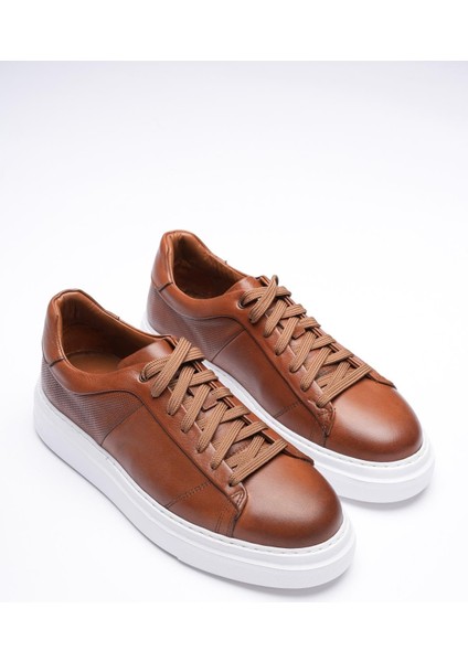Erkek Hakiki Deri Sneaker Taba Maver fiyatları