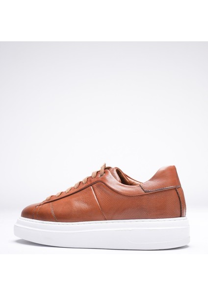 Erkek Hakiki Deri Sneaker Taba Maver fırsatları