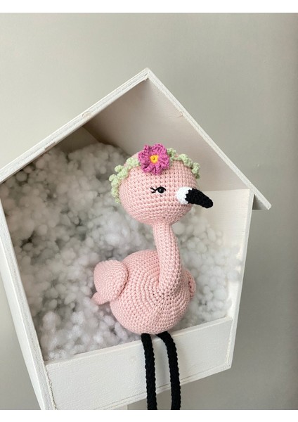 Amigurumi Flamingo Oyun Arkadaşı - Çocuk Odası Dekoru Organik Oyuncak fiyatları
