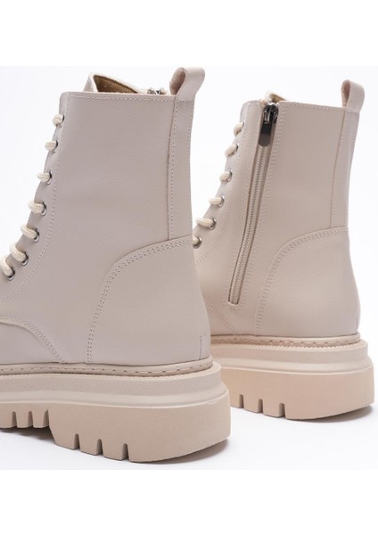 Kadın Deri Bot Fermuarlı Bej Nexa fiyatları