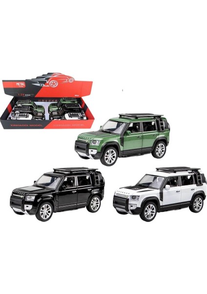 Nessiworld XHD-B2401 1 24 C-B Işıklı Sesli Model Off Road Def Metal Jeep