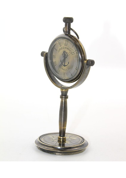 Masa Üstü Pirinç Saat Model 2