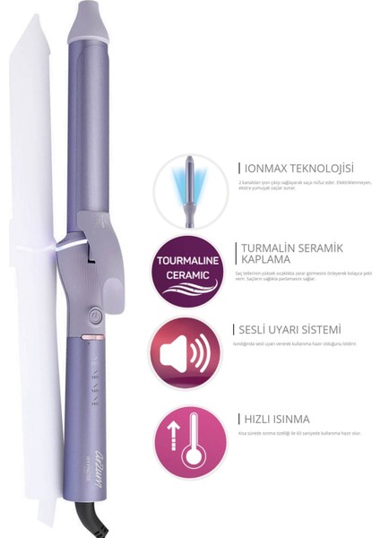 28MM Turmalin Seramik Saç Maşası, Parlak ve Güçlü Bukleler Için Ideal fiyatları