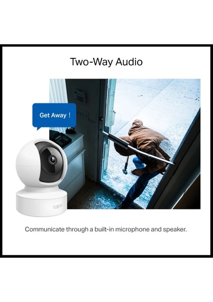 Tp-Lınk Tapo C212, 3,0mpix, Iç ve Dış Mekan, Wifi-Ethernet, 9mt. Gece Görüşü, 360 Dönüş, Dikey ve Yatay Hareket, Iki Yönlü Ses Güvenlik Kamerası indirimleri