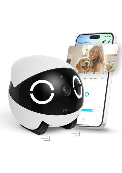 Rola Mini 2k Kameralı Taşınabilir Hayvan Robotu / Her Yerde Bağlantıda Kalın