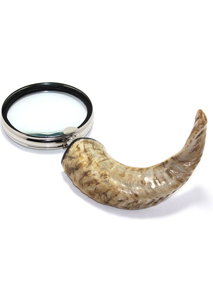 Pirinç Boynuz Saplı Büyüteç Model 1