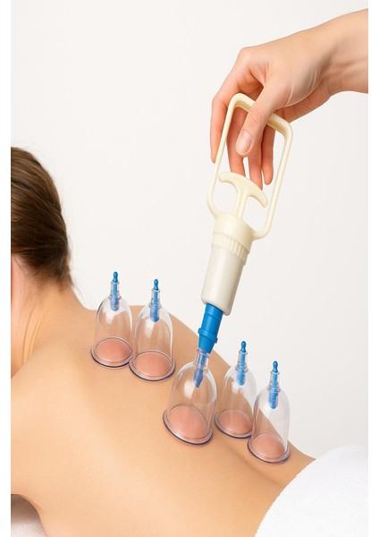 Profesyonel Vakumlu Hacamat Seti Masaj Kupa Seti 12 Parça