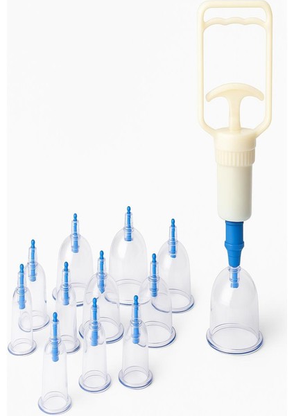 Profesyonel Vakumlu Hacamat Seti Masaj Kupa Seti 12 Parça fırsatları