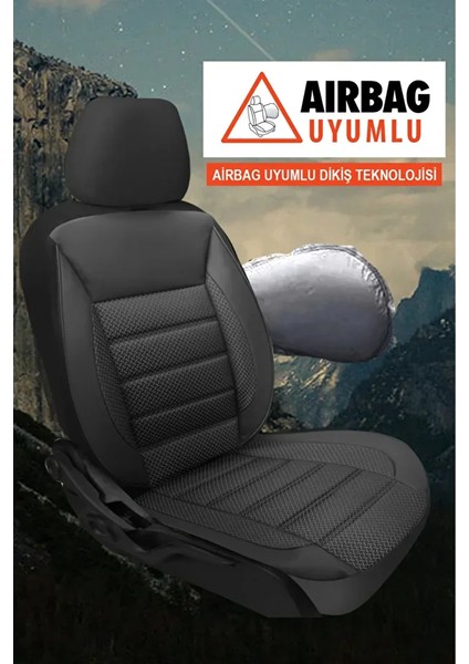 Chevrolet Agile 1.4 Econo.flex (102 Hp) Easytronic 2011 Uyumlu Jakar Siyah Oto Kılıfı Tam Set modelleri
