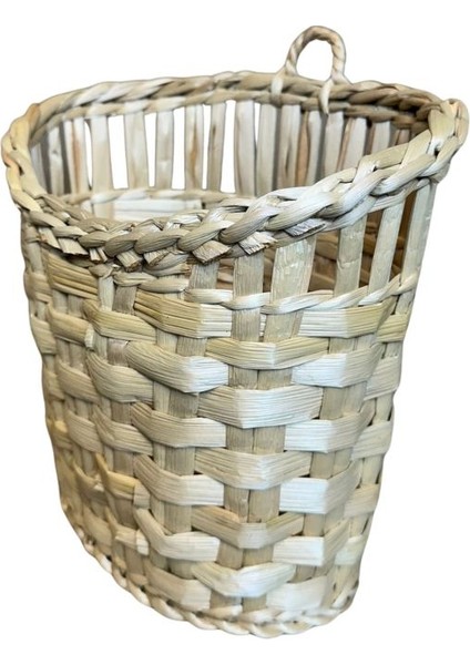 4425 El Yapımı Rattan Hasır Örgülü Dekoratif Sepet indirimleri