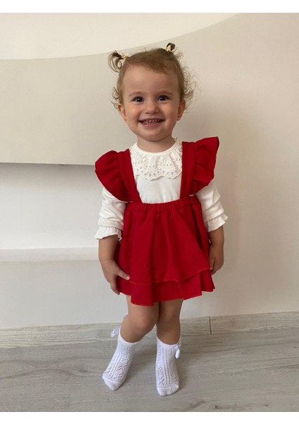 Kırmızı Kurdale Detaylı Elbise fırsatları