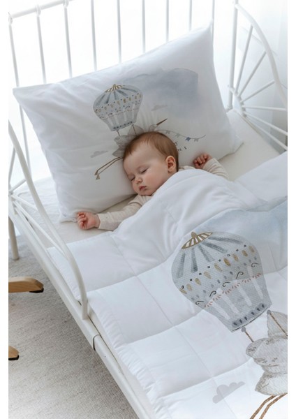 Organik Baskılı Bebek Boy (100X150) Yorgan Seti - Royal Series - Hello Little One fiyatları