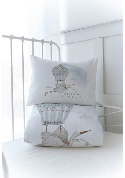Organik Baskılı Bebek Boy (100X150) Yorgan Seti - Royal Series - Hello Little One modelleri
