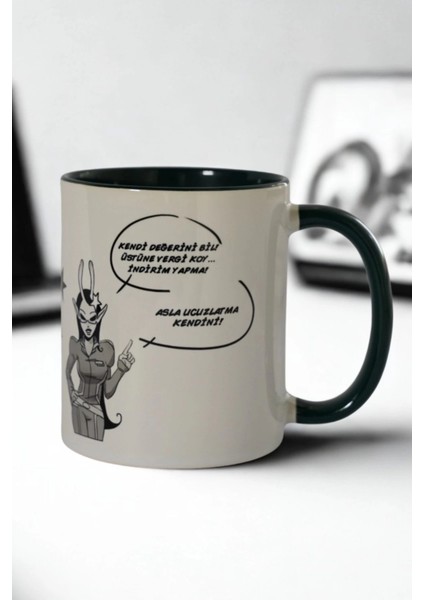 Özdeğer Konulu Motivasyon Kupası. Birinci Kalite Porselen. modelleri