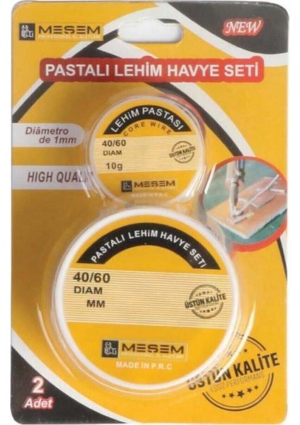 Pastalı Lehim Havya Seti Lehim Pastası + Lehim Teli 4140