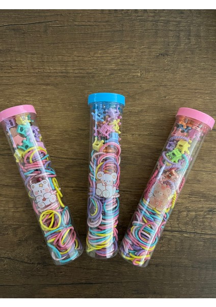 1 Paket Bebek Çocuk Kutulu Renkli Ince Lastik Mandal Havlu Saç Boncuğu Toka Seti Y2K Kpop Kore fırsatları