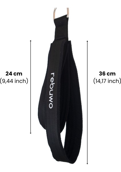 Pilates Elcik Reformer Yoga Pilates Tutma Aparatı (Siyah)– Kadife Kumaş & Metal D Tokalı (1 Çift) fiyatları