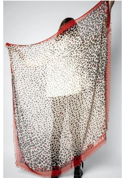 Zadıg & Voltaıre Delta Leopar Eşarp ,zadig&voltaire Geniş ve Saran Leopar Desenli Atkı modelleri