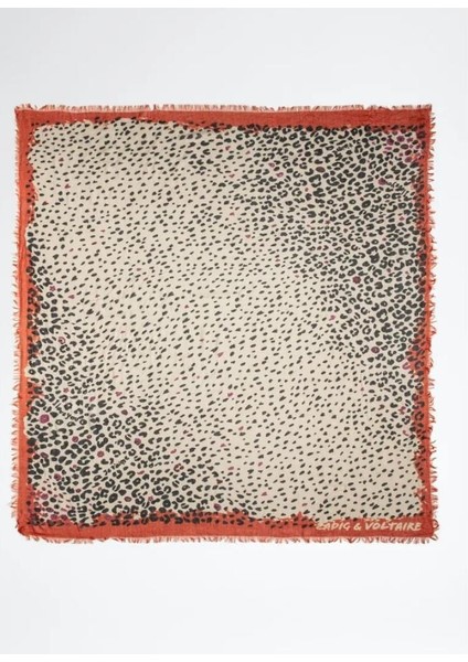 Zadıg & Voltaıre Delta Leopar Eşarp ,zadig&voltaire Geniş ve Saran Leopar Desenli Atkı fırsatları