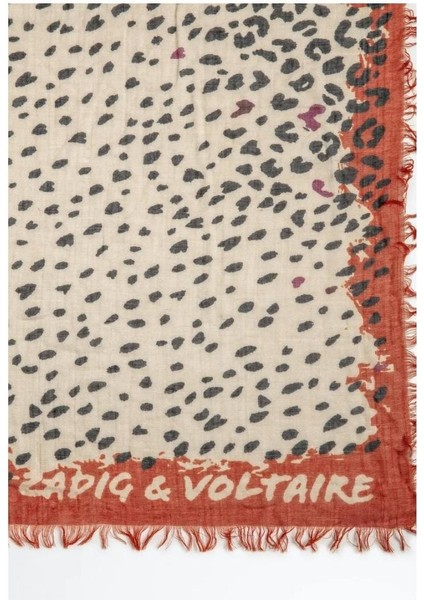 Zadıg & Voltaıre Delta Leopar Eşarp ,zadig&voltaire Geniş ve Saran Leopar Desenli Atkı indirimleri